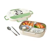 Boîte à déjeuner, récipient à déjeuner étanche, boîte à en métal, récipient à repas en acier inoxydable avec ensemble cuillère et fourchette, garde les aliments frais et organisés, idéal pour l'