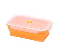 Boîte à déjeuner rectangulaire en silicone de 2 tailles différentes - Couleur - Passe au micro-ondes - Portable - Pour pique-nique et camping - Pour adultes - Grands récipients en silicone
