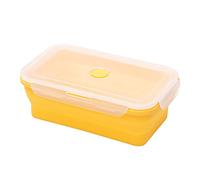 Boîte à déjeuner rectangulaire en silicone de 2 tailles différentes - Couleur - Passe au micro-ondes - Portable - Pour pique-nique et camping - Pour adultes - Grands récipients en silicone