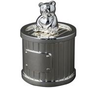 Boîte à dent Ours personnalisable (métal argenté)