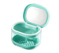 Boîte À Dentier Conteneur Compact Multifonction Pour Trempage De Prothèses | Étui De Nettoyage Pour Protège-Dents Nettoyage, Rinçage, Soin , Maison,