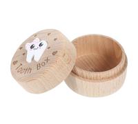 Boîte à Dents Bébé en Bois Sculpté 3d pour Souvenirs D’enfance