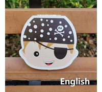 Boîte À Dents De Bébé À Motif Pirate Mignon,Gardien De Dents À Mémoire De Forme En Bois Pour Garçons Et Filles,Organisateur De Dents De Lait Pour Nouveau-Né,Boîte À Souvenirs Pour En - Type English