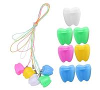 Boîte à Dents de Lait 12 Pièces en Plastique, Facile à Transporter | Conteneur Souvenir pour Dents Perdues, Coffret Léger pour Garçon et Filles, Lot de 12, Usage Quotidien Style Aléatoire