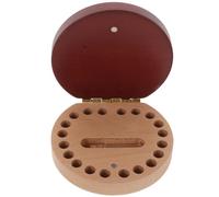 Boîte à Dents de Lait avec Compartiments pour Garçon et Filles en Bois | Rangement du Premier Cheveu, Étiquettes pour Chaque Dent, Boîte à Souvenirs pour Garçon et Garçon et Filles