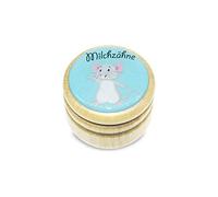 Boîte à dents de lait avec couvercle à visser dans divers motifs pour garçons et filles 44 mm (Souris) - Fabriqué en UE 7012