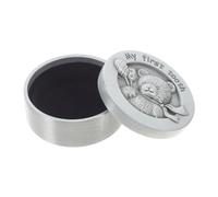 Boîte à Dents de Lait Coffret Souvenir Bébé, en Alliage Argenté | Intérieur Spacieux, pour Première Dent et Mèche de Naissance, Style Décoratif, une Pièce