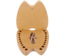 Boîte à Dents de Lait en Bois Boîte à Souvenirs, pour Bébé | Conserve une Dent Perdue, Suit la Croissance de Garçon et Fille, Forme Unique, Style Amusant et Joli