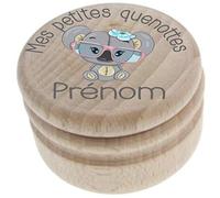 Boîte à Dents de Lait en Bois - Fabrication Française - Personnalisée avec le Prénom de l'Enfant + Texte Personnalisable - Dessin Koala - Cadeau pour Fille - Petite Souris