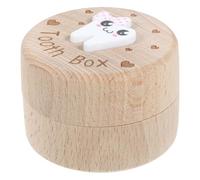 Boîte à Dents de Lait en Bois, Grosse Capacité, Souvenir D’enfance | Boîte à Souvenirs de Dents, Sculpture 3d Délicate, pour Parents et Garçon et Filles, Rangement Multiple