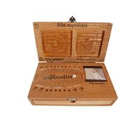 Boite à dents de lait quenottes empreintes bracelet naissance - Coffret en bois - Country Casa