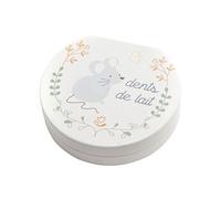 Boîte à dents de lait quenottes Simon - Hauteur 3 cm - Largeur 12 cm - Profondeur 11 cm