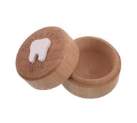 Boîte à Dents de Lait Rangement et Souvenir Précieux pour Garçon Fille Bois Sculpté pour Garçon Fille ou Cadeau pour Premières Dents