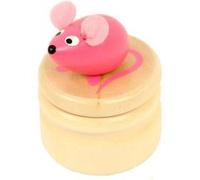 Boite a dents de lait souris rose Rose G