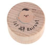 Boîte à Dents de Lait Souvenir en Bois pour Garçon et Filles, 5 Cm | Compartiments pour Dent Perdue et Première Coupe, Beige, Format 5x5x3, 5cm, Design Minimal