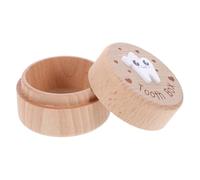 Boîte à Dents de Lait Souvenir en Bois, pour Garçon et Filles | Rangement Longue Durée, Matériau Sûr, pour Filles et Garçon et Filles, Collection de Cheveux et Dents Perdues