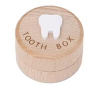 Boîte À Dents - Économiseur De Dent En Bois | Boîte Souvenir Des Dennts De Bébé Pour Garçons Et Filles, Conteneur De Stockage Des Premières Dents Pour La Mémoire De L'enfance, Cadeau De Fée, Show
