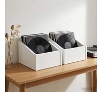 vidaXL Boîte à disques LP 2 pc Chêne Sonoma 23 x 33 x 16 cm