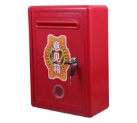 Boîte à Dons Verrouillable Rouge en Métal, Collecte Privée | Installation Murale Nette, Usage pour Personnel Scolaire et Organisateurs, Lettres, Bulletins, Hall et Bureaux