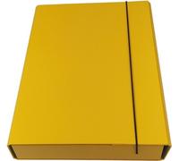 Boîte à dossiers avec élastique jaune