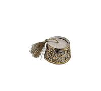 Boite à Dragée Fez Tarbouche Chapeau 10 Pièces (Beige/Dore)
