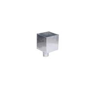 Boîte à eau zinc 300 X 300 sortie cylindrique D100