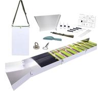 Boîte à écluse pliable en aluminium 17 pièces - Kit de prospection d'or portable pour exploitation minière, rivière, ruisseau et dragage