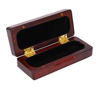 Boîte à embouts en bois massif, rangement pour embouts de saxophone, design portable et convivial avec peluches intérieures douces, étui de protection élégant pour embouts de (Manche en palissandre)