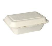 Boîte à encas en canne à sucre 'pure', blanc