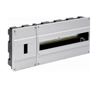 Boîte à encastrer grise de 16 éléments, dimensions 420 x 188 x 55 mm, idéale pour organiser les connexions électriques et le câblage.