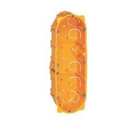 Boîte à encastrer triple affleurante pour cloison sèche 10 modules Legrand Batibox, 40mm, 1 pièce