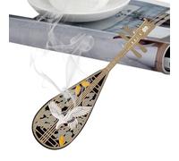 Boîte à encens, porte-bougie d'intérieur et bâton d'encre, 20,9 x 5,9 cm, fabriqué au centre du dragon esthétique, méditation décorative, décoration d'intérieur en alliage de zinc, bâtonnets et