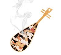 Boîte à encens, porte-bougie d'intérieur et bâton d'encre, 20,9 x 5,9 cm, fabriqué au centre du dragon esthétique, méditation décorative, décoration d'intérieur en alliage de zinc, bâtonnets et