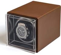Boîte à enrouler des enroulers de montre - Mini Single Watch Shaker Boîte de rangement de montre à poussière en bois Automatique Wind Wind Winder Turn Turn Device Home Watch Boîte d'enroulement