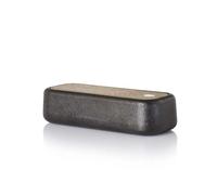 Boîte à épices POTTA avec 3 compartiments H. 4,5cm 17x7,2cm Fonte + bois d'acacia AdHoc