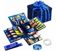 Boîte à explosion créative à 5 couches - Boîte cadeau pliable - Boîte surprise explosive - Pour cadeau de Saint-Valentin, anniversaire, anniversaire de mariage