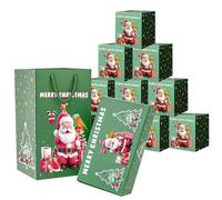 Boîte à explosion de Noël pour argent, enveloppe pliante, boîte à explosion avec 10 rebonds pour Noël, anniversaire, proposition d'anniversaire, vert