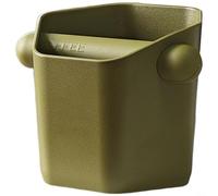 Boîte à expresso à paroi latérale carrée pour éviter les éclaboussures, récipient à marc de café en ABS (vert)