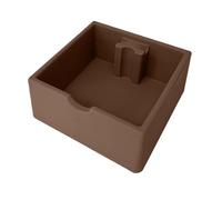 Boîte à expresso polyvalente, 16,3 x 15,9 x 6,3 cm, boîte de rangement avec absorption des chocs, outil de bar en silicone flexible, bac à café avec design robuste, accessoire de cuisine pour la