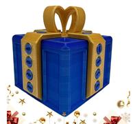 Boîte À Farces À Vis Conteneur Puzzle Casse-Tête Défi Imprimé en 3D | Boîte Porte-Cartes Farce Et Attrape Drôle Pour Fêtes Vacances Anniversaire Noël Halloween Jaune bleu