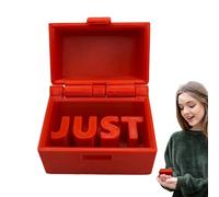 Boîte à farces drôles - Boîte à farces d'Halloween | Just In Case, boîte à blagues, choses étranges, décoration de bureau, petite boîte avec organisateur de bijoux avec mots,