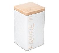 Boîte à farine 1kg métal ""Scandinave Nature"" blanc - 5five