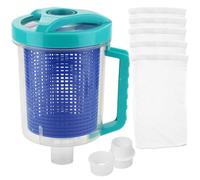 Boîte à Feuilles de Piscine en Plastique, boîte à Feuilles pour aspirateur de Piscine avec Outil d'entretien Panier en Maille, Convient aux nettoyeurs manuels et automatiques d'aspiratio