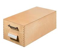Boîte à fiches - HAN - 1006 - Bois naturel - Métal - 1500 fiches - DIN A6 horizontal