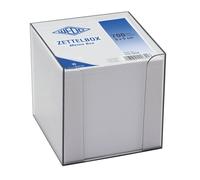 Boîte à fiches WEDO Memobox verre fumé plastique avec 700 fiches de notes