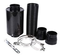 boîte à Filtre à air, Filtre à air, Voiture Universelle 3" kit de Tuyau de Tuyau d'admission d'admission d'alimentation de Filtre à air Froid en Fibre de Carbone