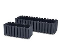 Prosperplast Jardinière de balcon Boardee 38 x 18 x 16 cm Anthracite