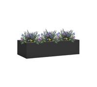Boîte à fleurs de bureau Anthracite 90x40x23 cm Acier