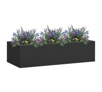 Boîte à fleurs de bureau Anthracite 90x40x23 cm Acier