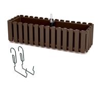 Boîte à fleurs Universelle Boardee 58cm Brune Balcon Irrigation DDEF600W-R222